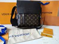 LOUIS VUITTON męska torba Listonoszka, skóra, Francja 05-42