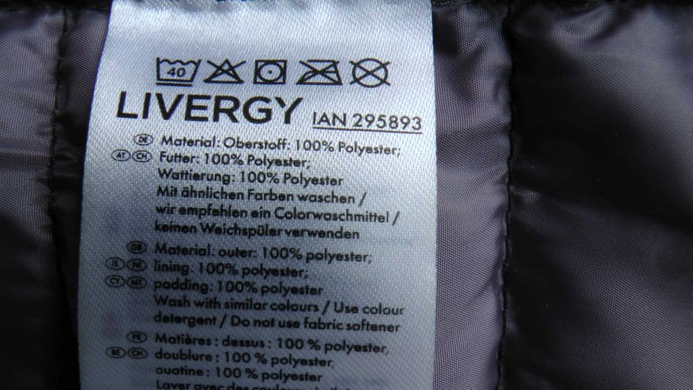 Livergy kurtka damska 50 LIVERGY pikowana, stalowy/szary/czerń
