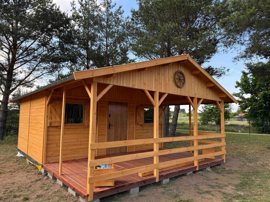 domek drewniany domki drewniane dom letniskowy domy z drewna warbit