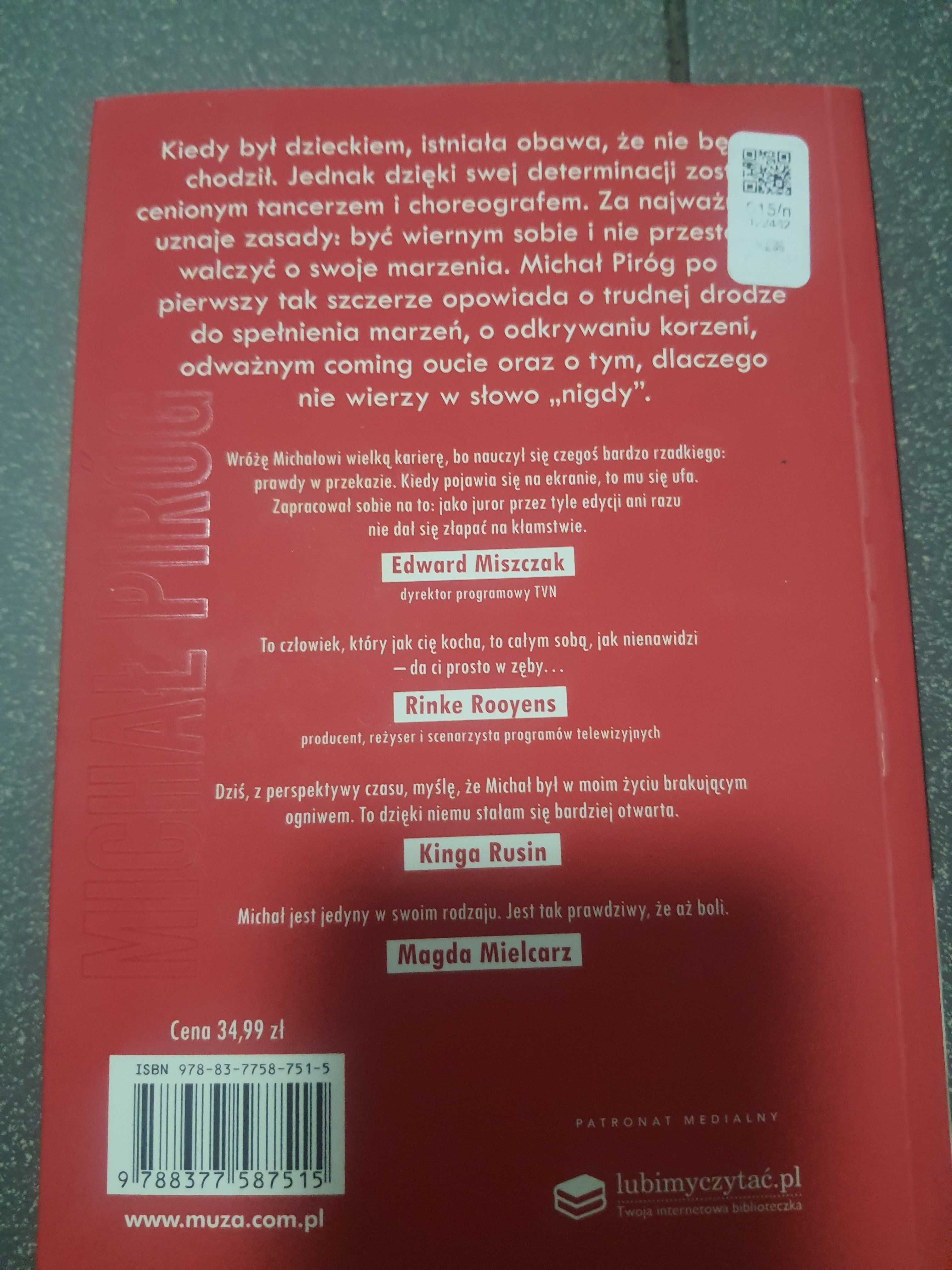 Ksiazka biografia Michal Pirog - Chce zyc