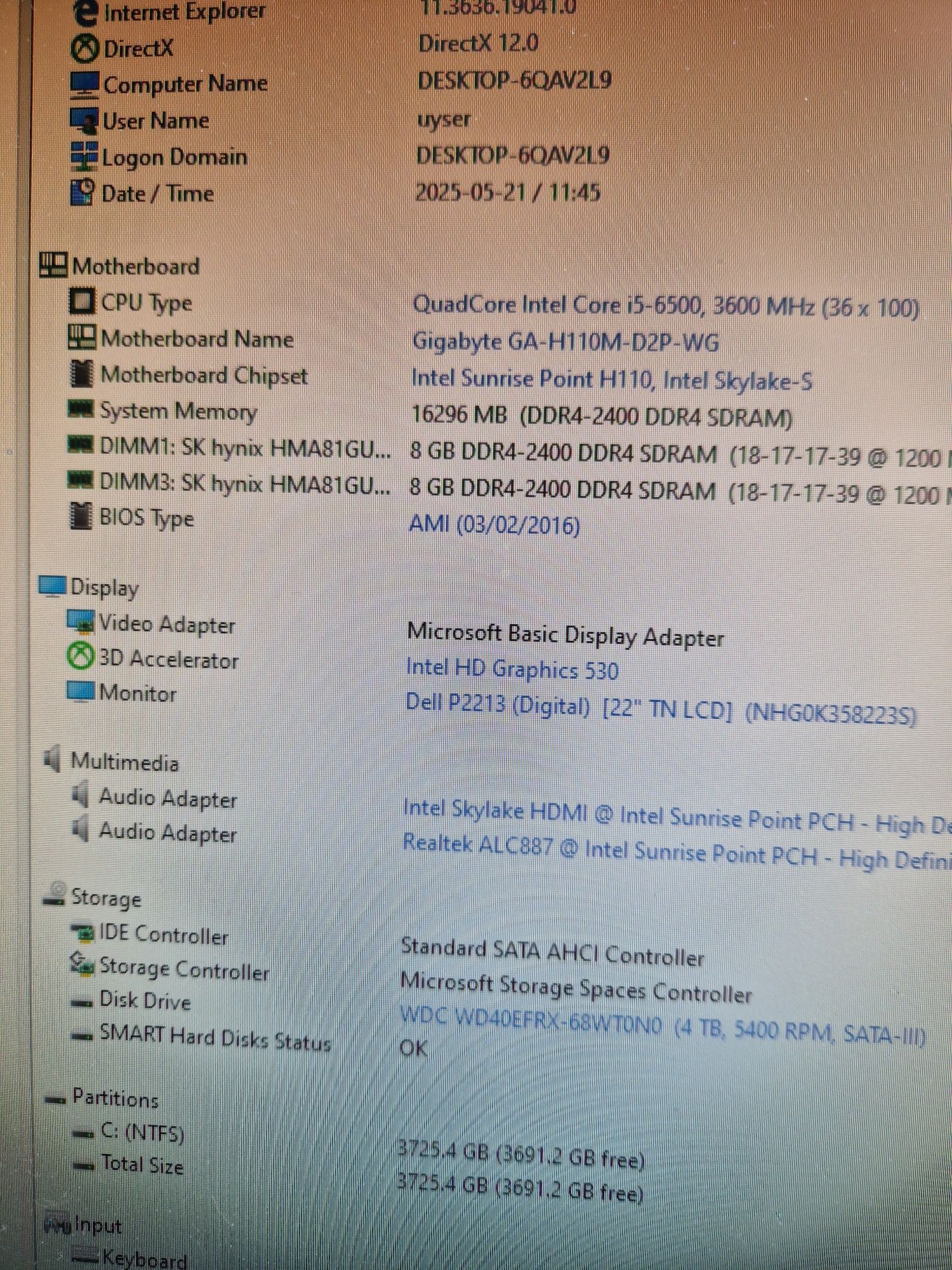 Intel i5-6500 3.6Ghz 4ядра/16gb/Материнка Бистрий комплект для компьют