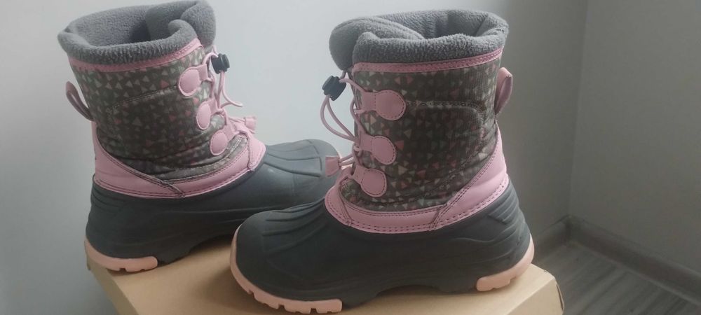 Śniegowce buty zimowe dziewczęce Martes Lilian Jr Grey