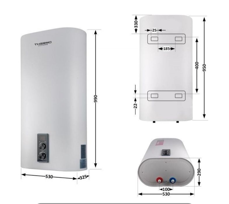 Водонагрівач (бойлер) електричний накопичувальний Thermo Alliance DT80