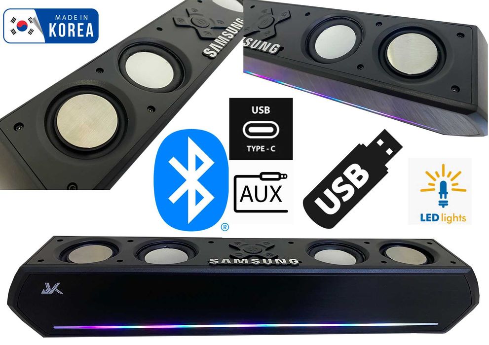 САУНДБАР / колонка Samsung, Bluetooth, AUX, Micro sd, USB, Type-C