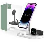 Tech-Protect Qi15W A22/3In1 Magnetic Magsafe Wireless Charger White