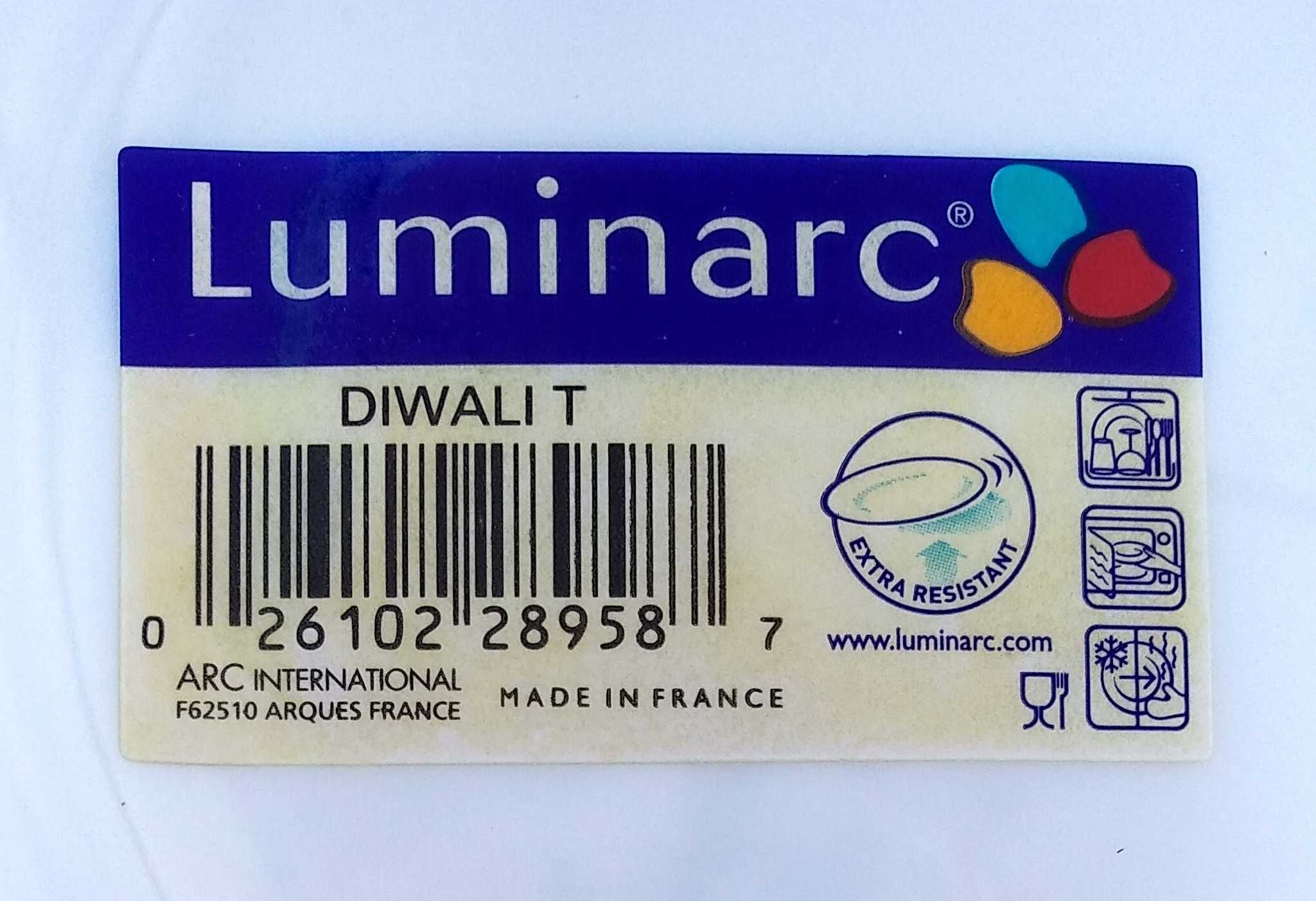 Тарелка глубокая белая Luminarc Франция