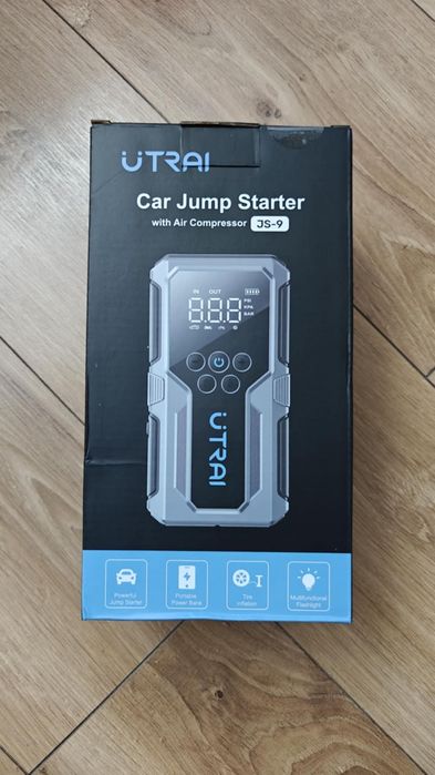 Jump starter z kompresorem i powerbank urządzenie rozruchowe
