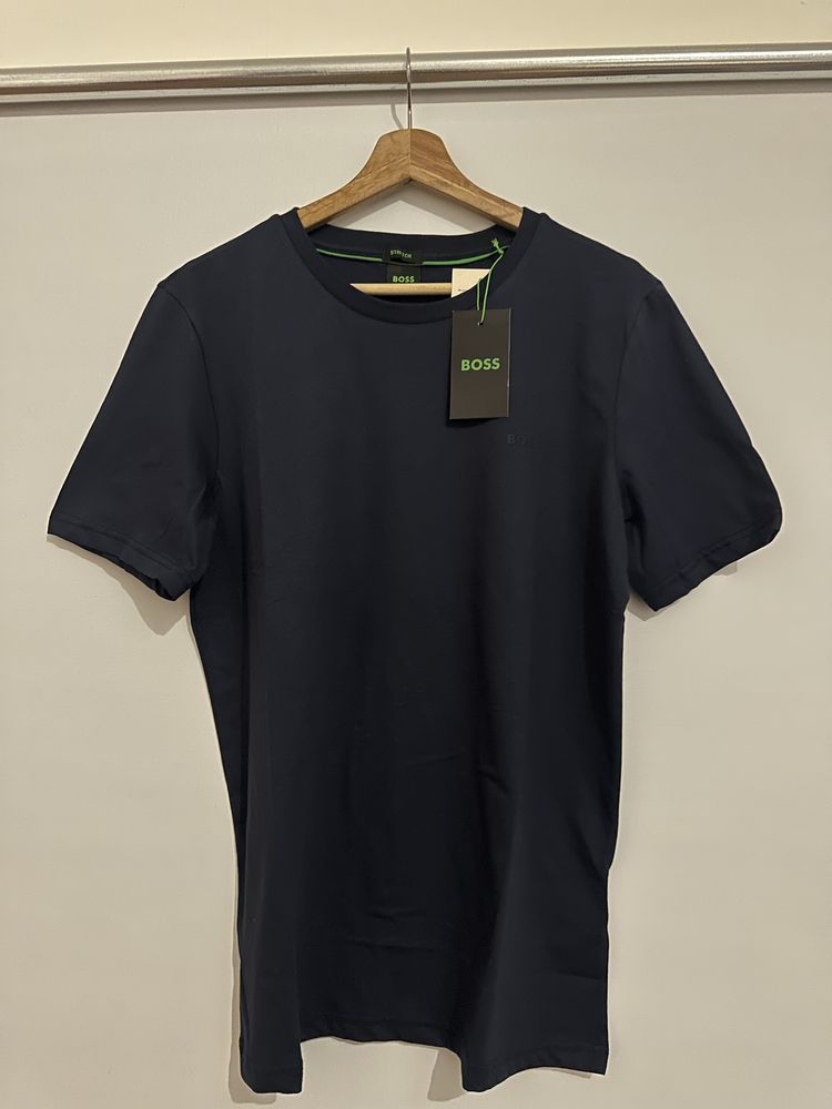 T-shirt BOSS Cinzenta/Azul