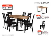 Meble Komplet stół krzesła