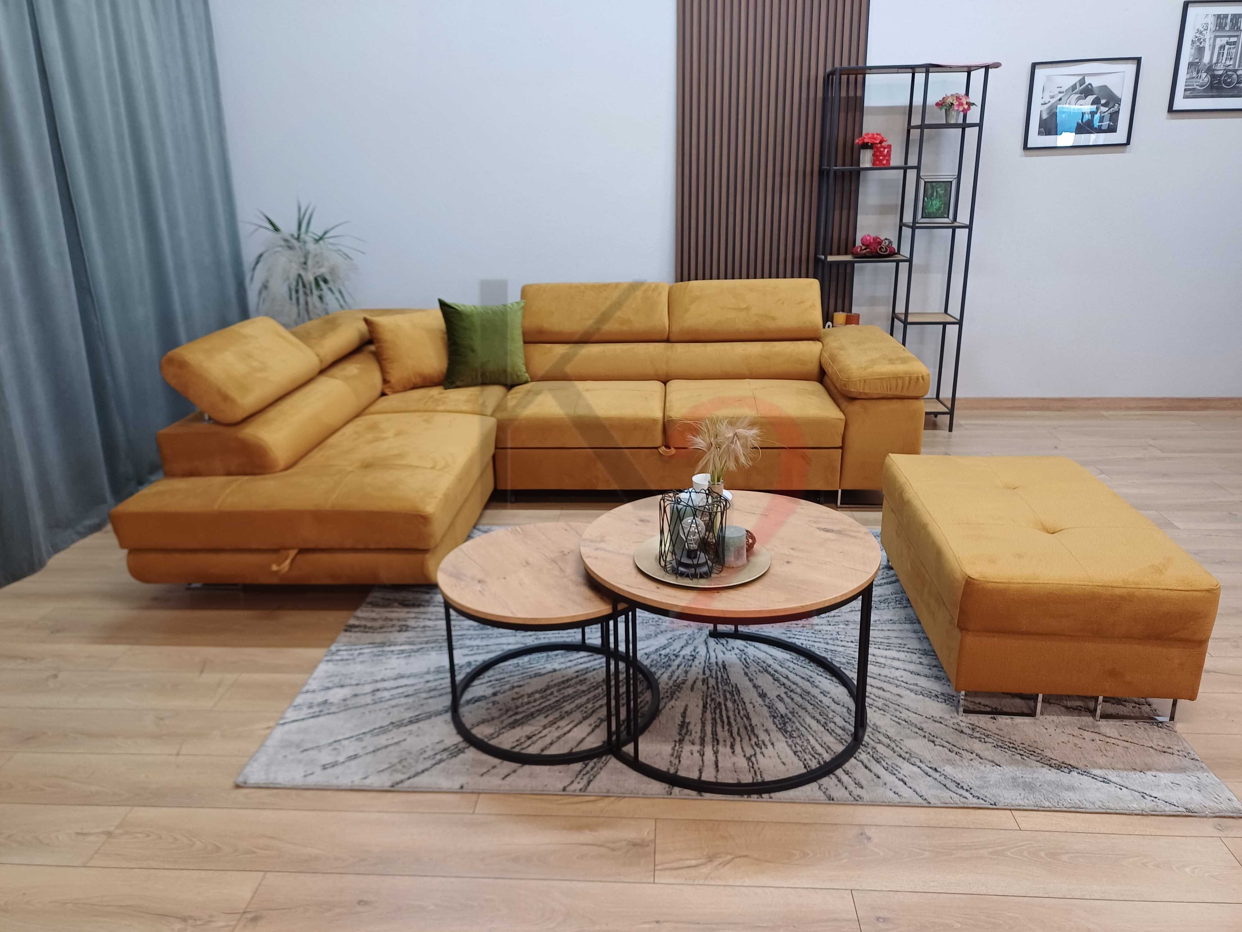 Narożnik ARTEON regulowane zagłówki USB rogówka POD WYMIAR  +GRATIS