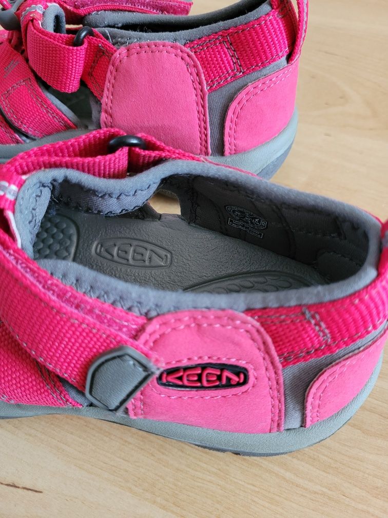 Różowe sandaly sandalki Keen 35 rzep elasyczne sznurowki