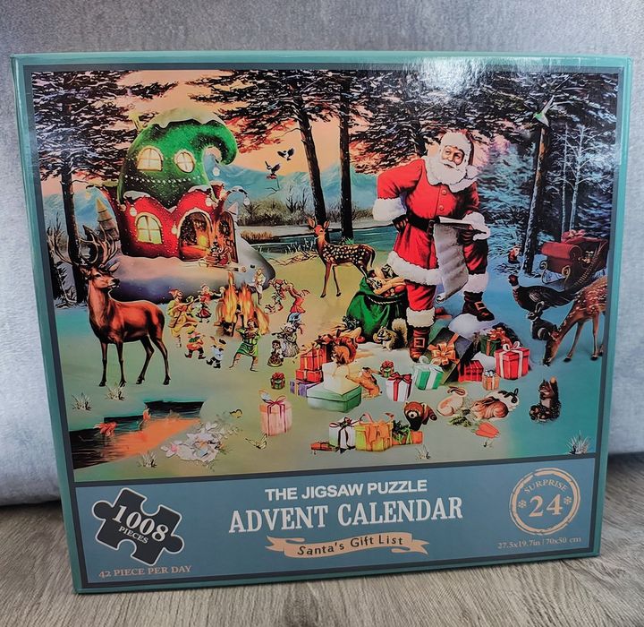 Kalendarz adwentowy Puzzle 1008 elementów – NOWY