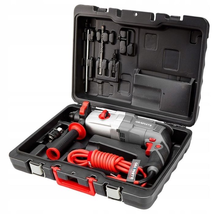 Graphite Młotowiertarka Wiertarka MŁOT UDAROWY SDS+ 800W 2,8J 58G538 W