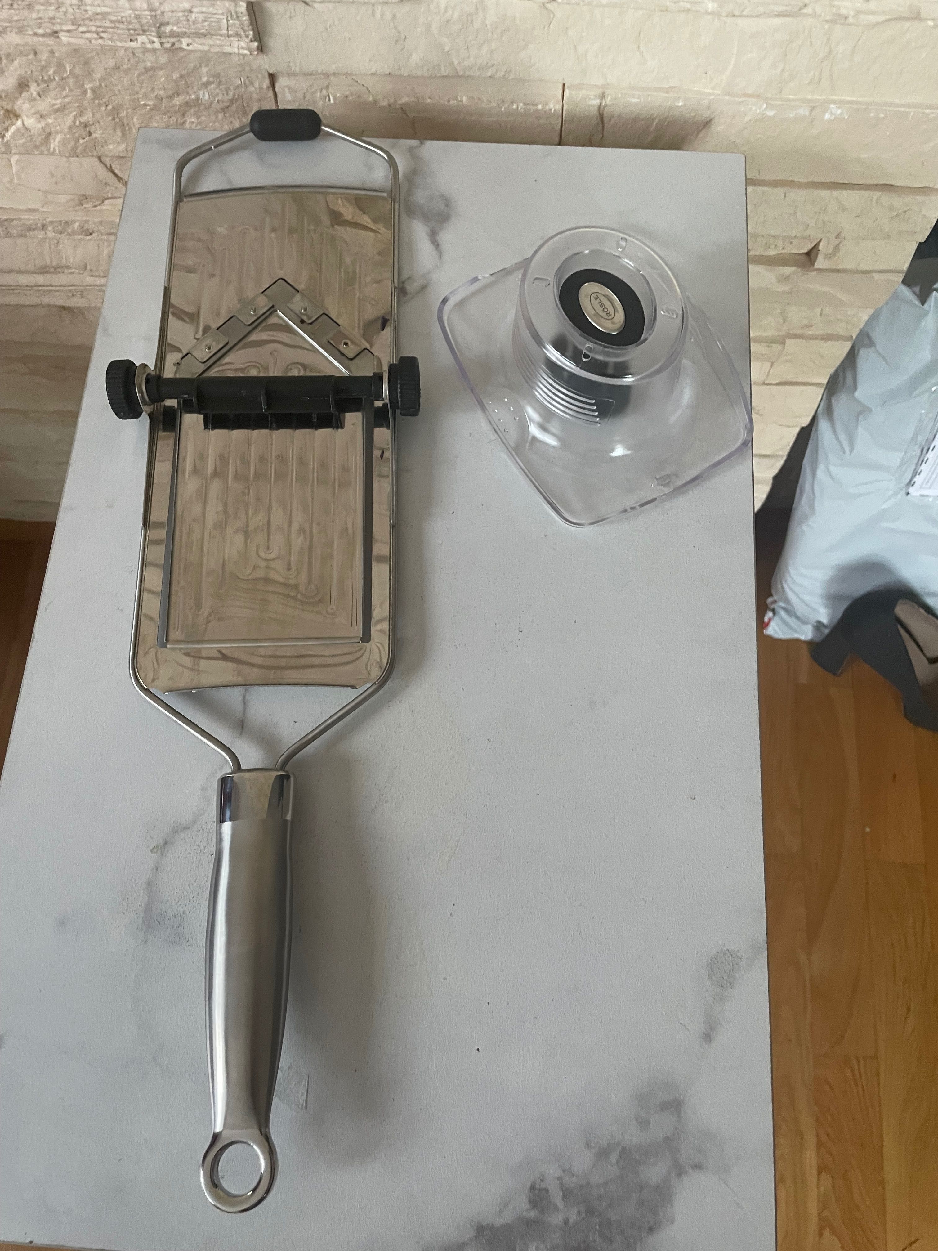 Rösle v slicer regulowany 46 cm stal, krajalnica do warzyw szatkownica