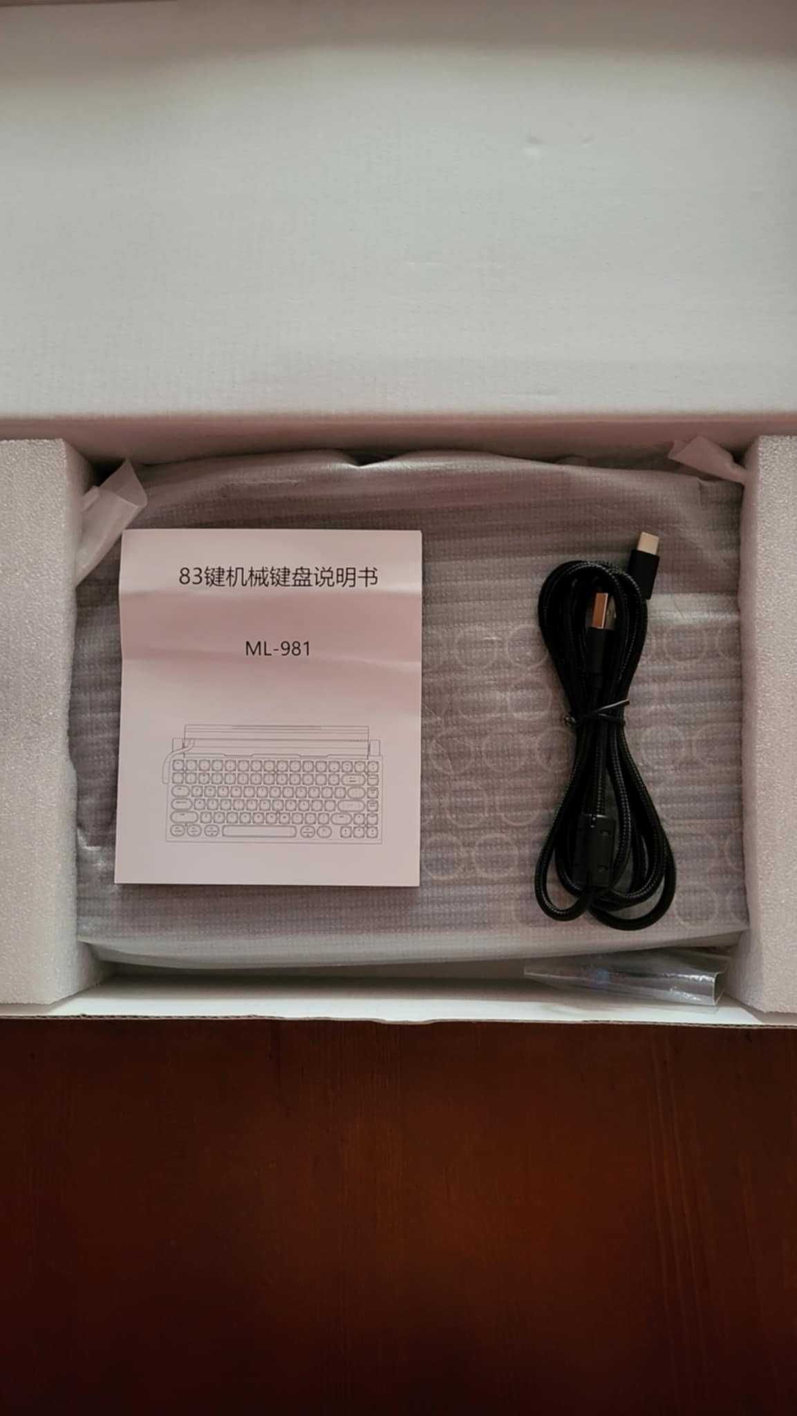 Klawiatura Retro Typewriter Keyboard Bezprzewodowa Bluetooth