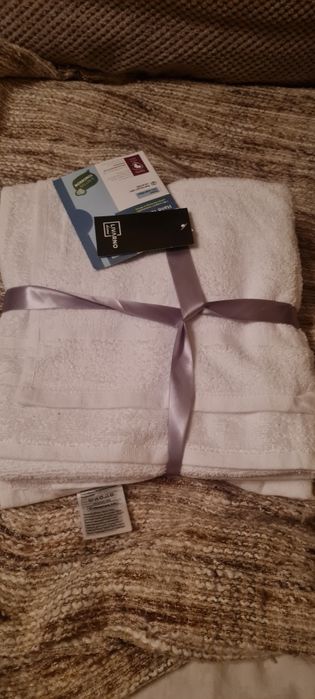 Ręcznik do rąk marki Livarno Home  biały 2 szt nowe bawełna