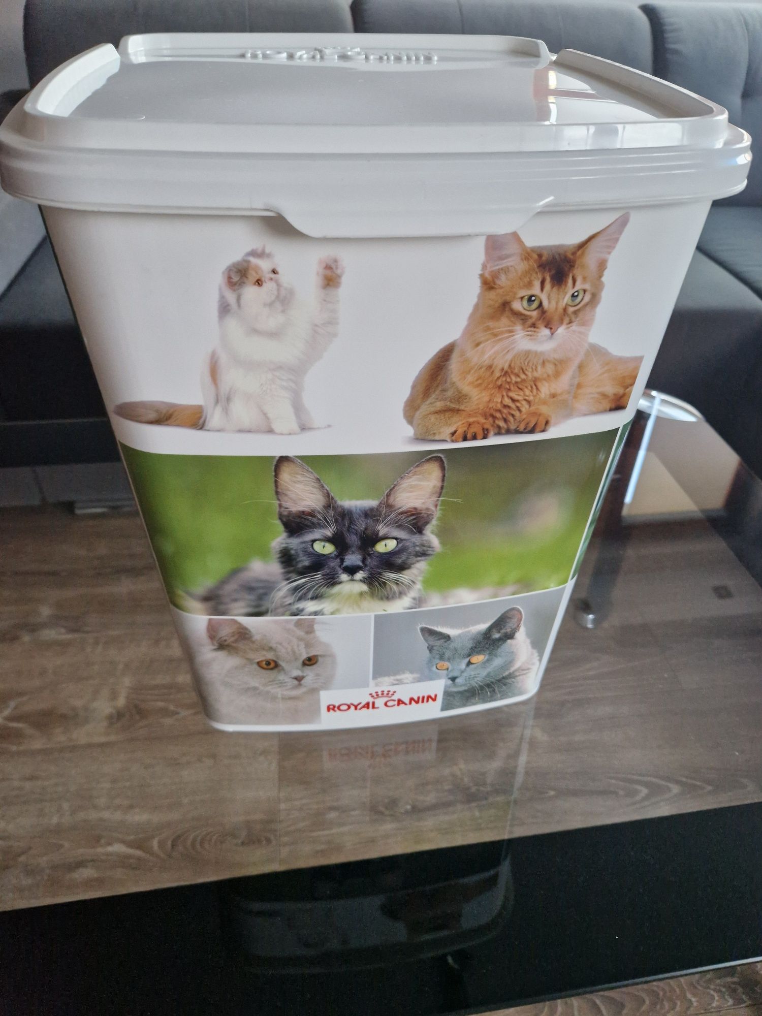 Pojemnik wiadro 40 l na karmę żwir royal canin kot