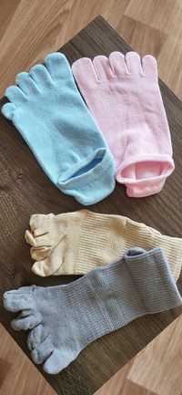 Шкарпетки короткі, по кісточку 5 пальців, носки 5 пальцев