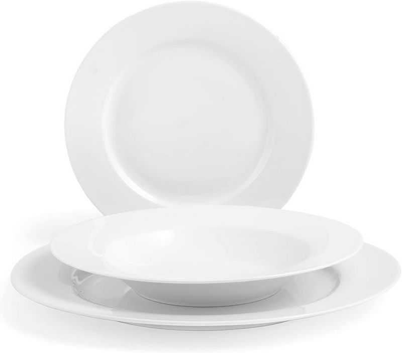 Serwis stołowy obiadowy talerze 13 el porcelana Malibu H&H