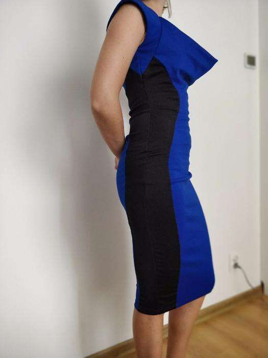 Sukienka niebiesko-czarna TFNC - 34/xs