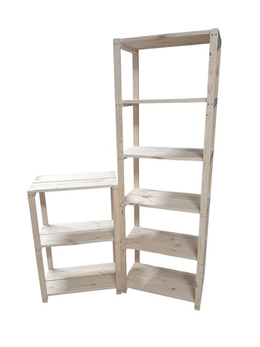 Стелаж дерев'яний відшліфований на 3,4,5 або 6 полиць