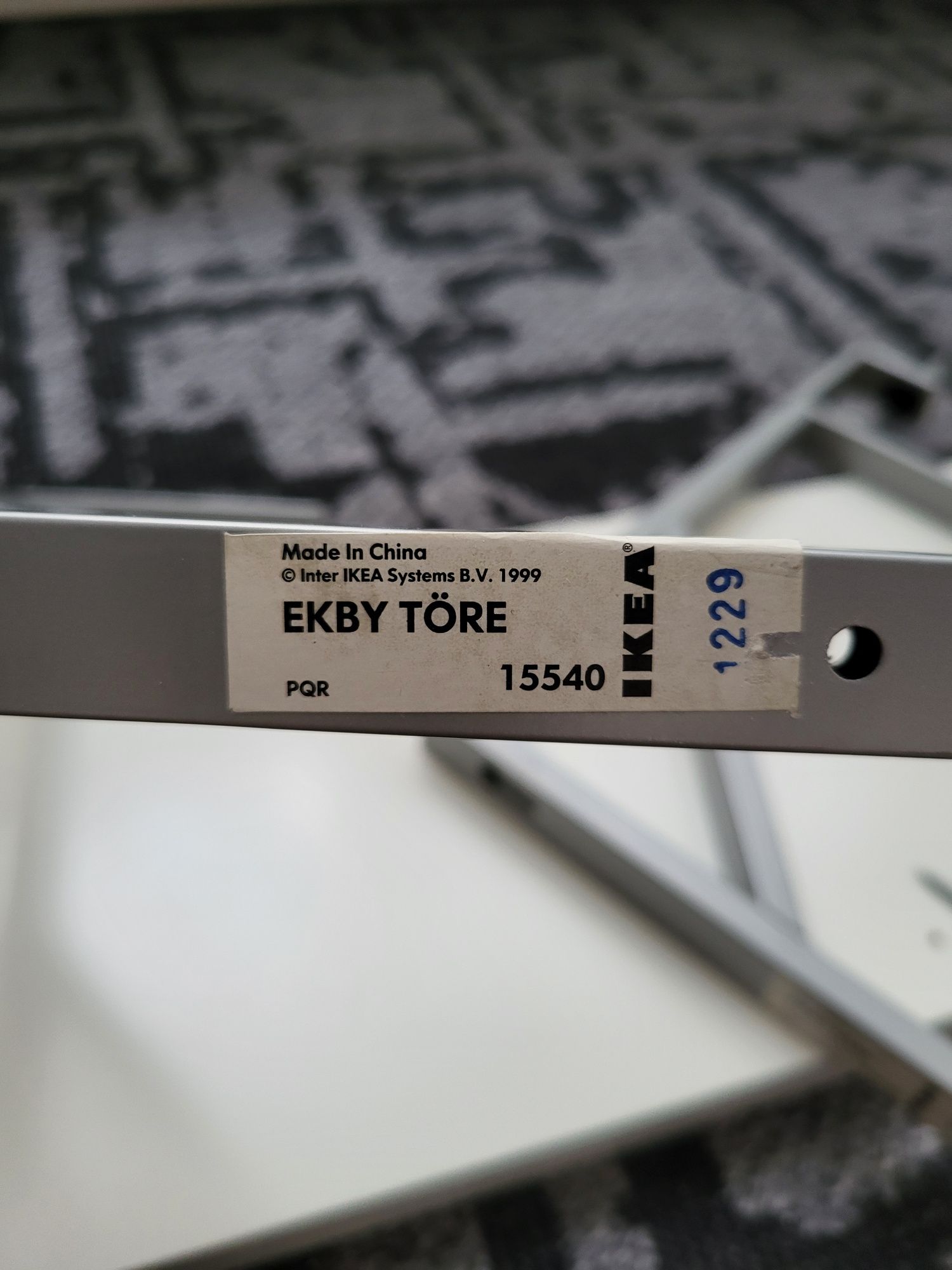 IKEA półka na biurko Ekby Jarpen + wsporniki Ekby Tore