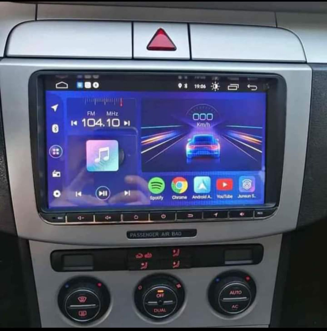 Rádio Android 12 com GPS Volkswagen (Novo)