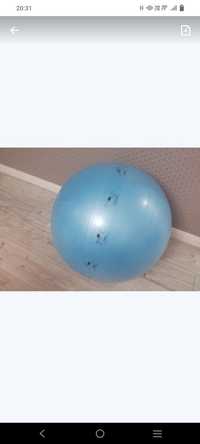 Piłka rehabilitacyjna Qmed 75 cm - Używana, Kolor Niebieski, Cena 64 z