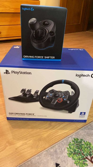 Logitech G29 Driving Force + Shifter | Stan bardzo dobry | PS4/PS5/PC