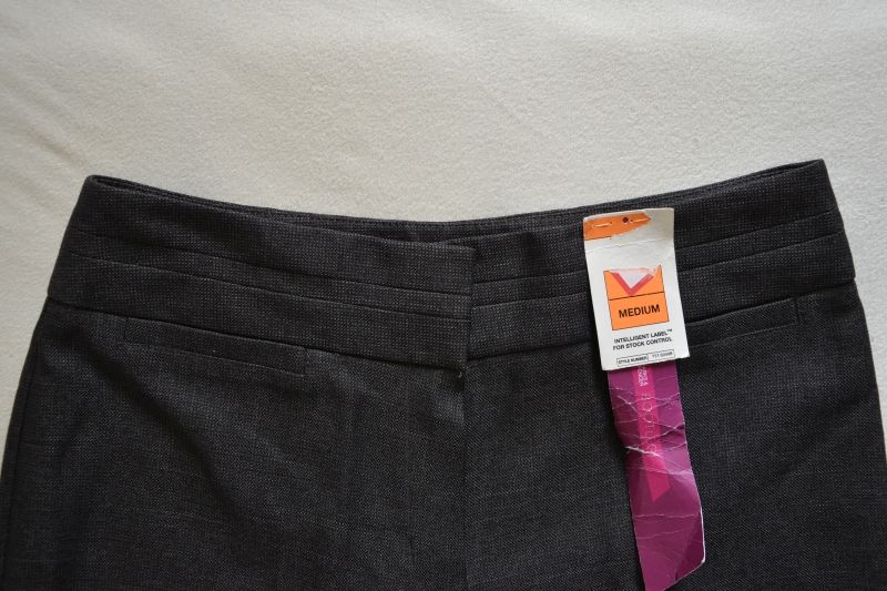 MARKS & SPENCER nowe eleganckie spodnie grafit wizytowe ciepłe M 38 40