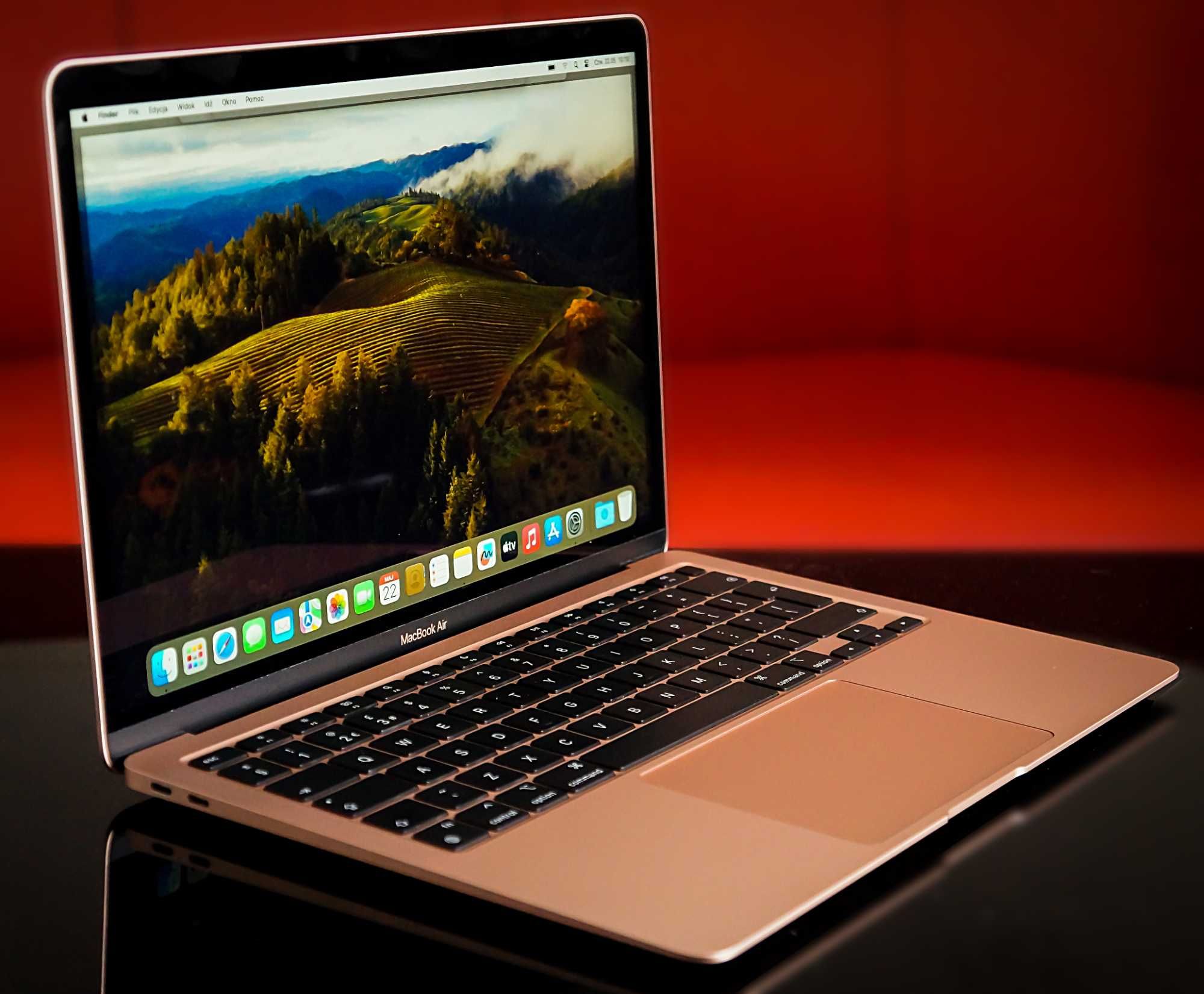 Apple Mac Book Air A2337 Gold ZESTAW Opakowanie Ładowarka Obudowa