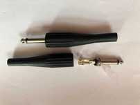 Wtyk 2 szt. audio jack fi 6,3 mm rozkręcany, wtyczka