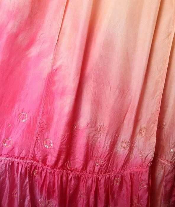 All Saints jedwabna Maxi sukienka ombre boho gypsy