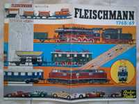 Catalogo Fleischmann comboios / brinquedos HO 1968/1969, em Alemão