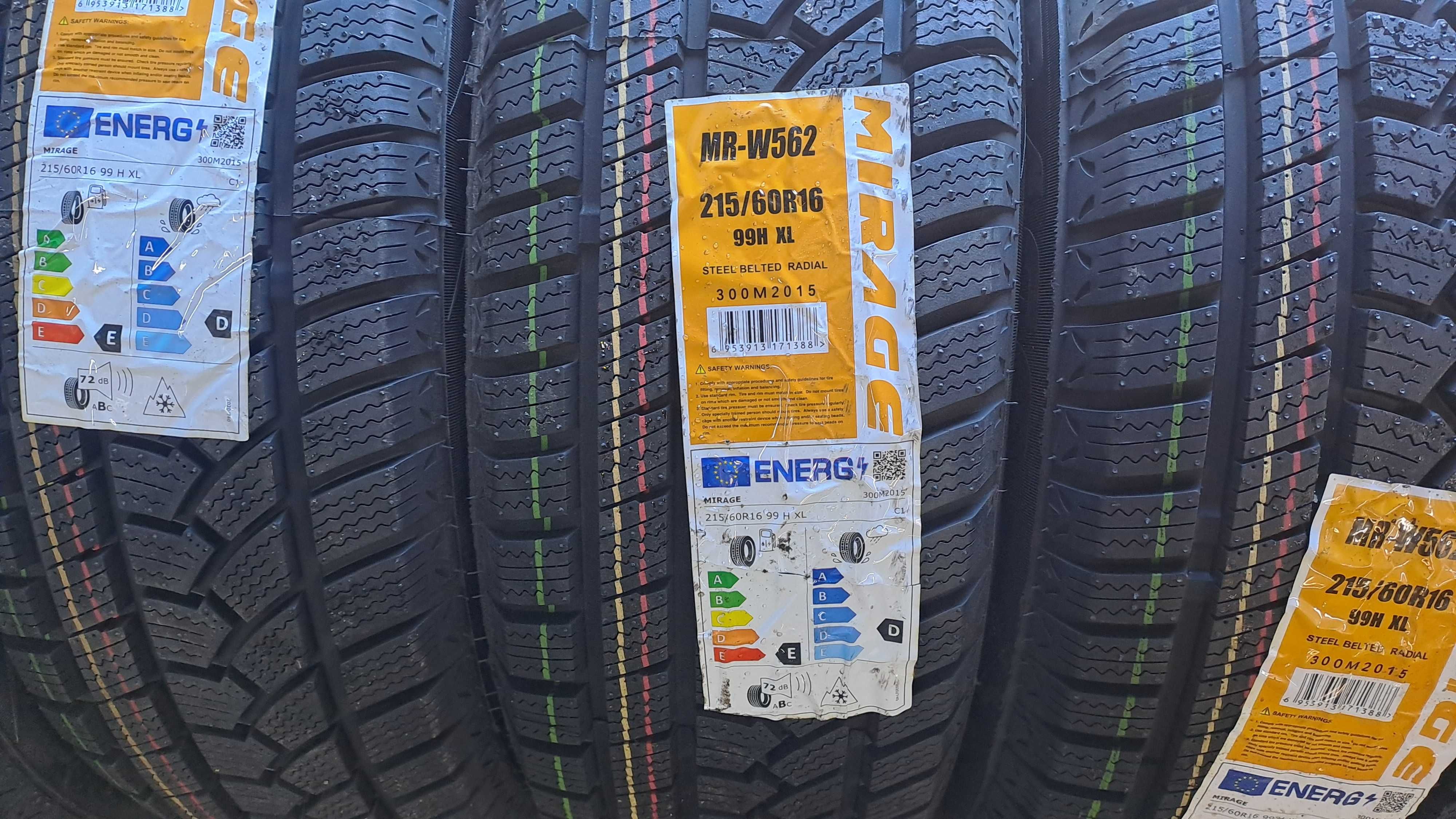 215/60r16 mirage nowe opony zimowe 2023r montaz w cenie