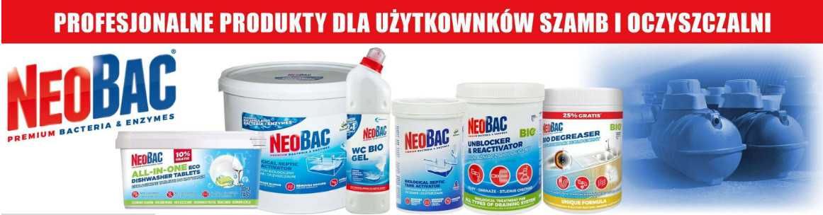 Биосредство NEOBAC 1200 г. на 1год. для уличных туалетов, септиков, ям