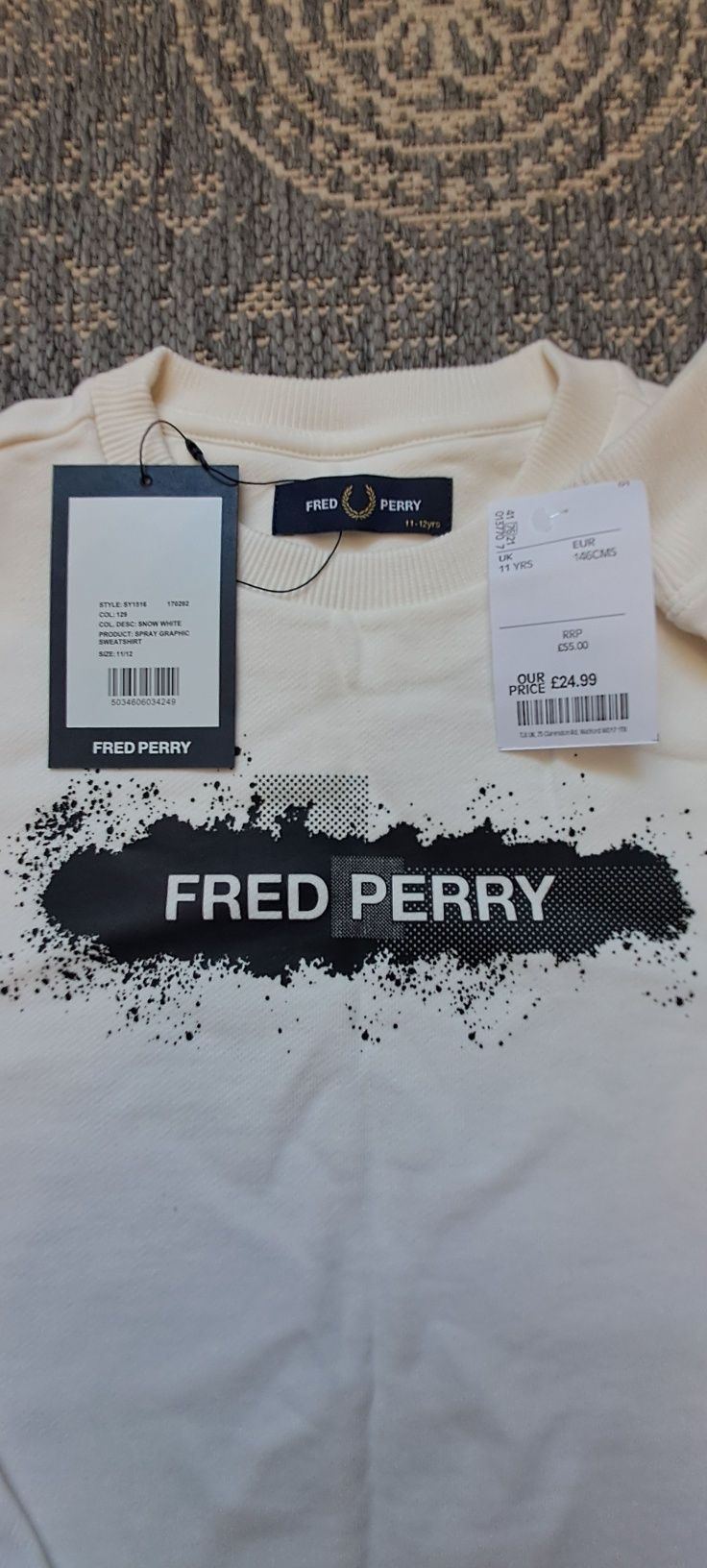 Світшот Fred Perry на ріст 152 см