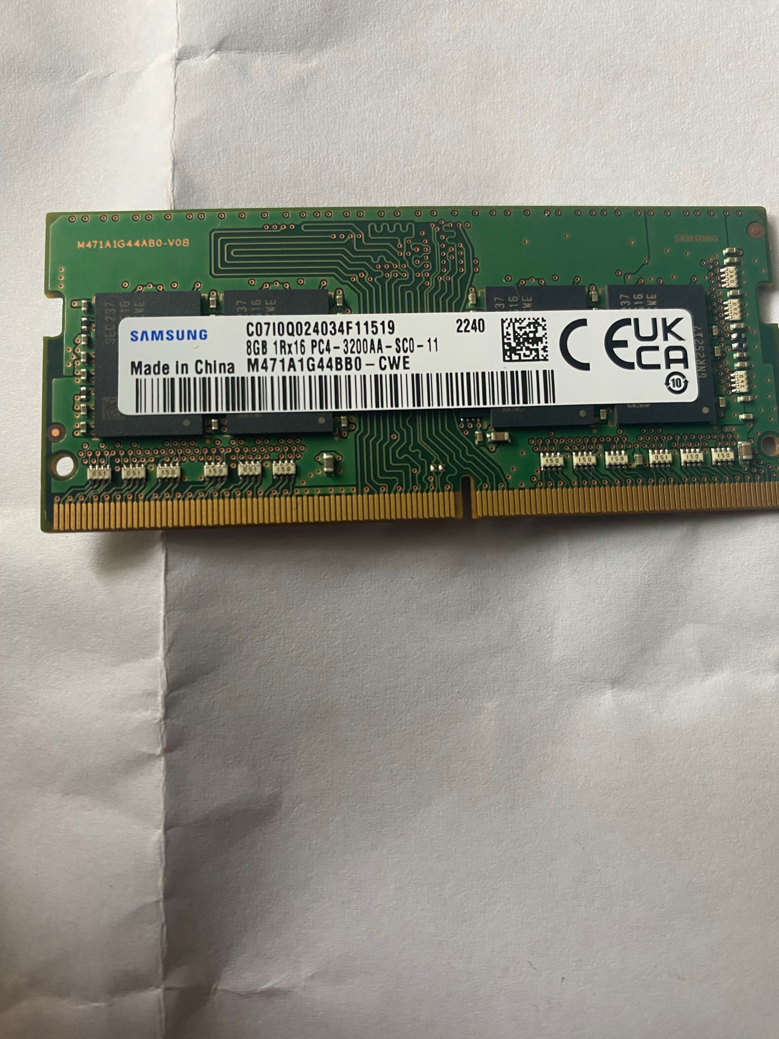 DDR4 SAMSUNG 8GB 1Rx16 3200 MHz
