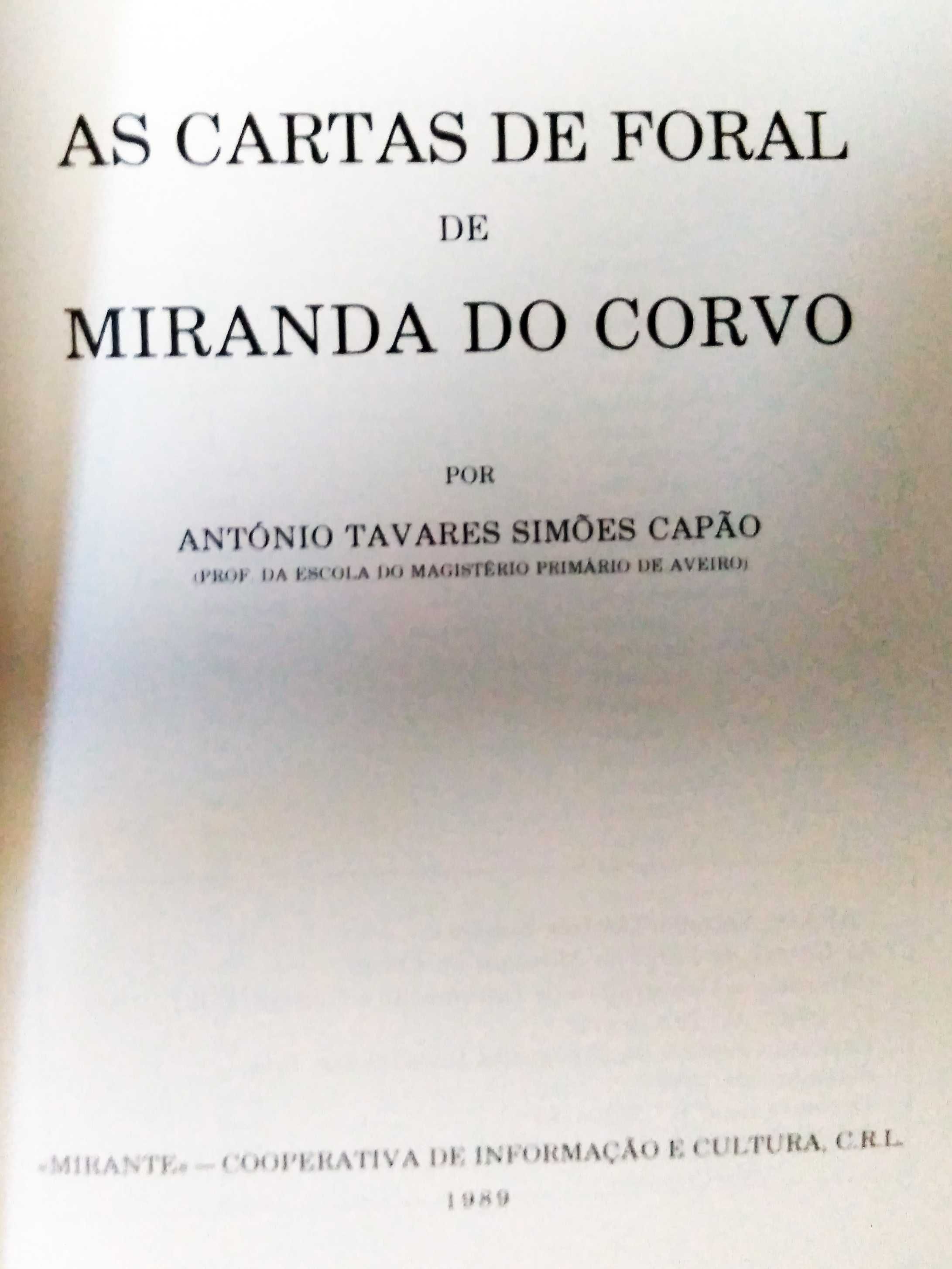 As Cartas de Foral de Miranda do Corvo, como novo