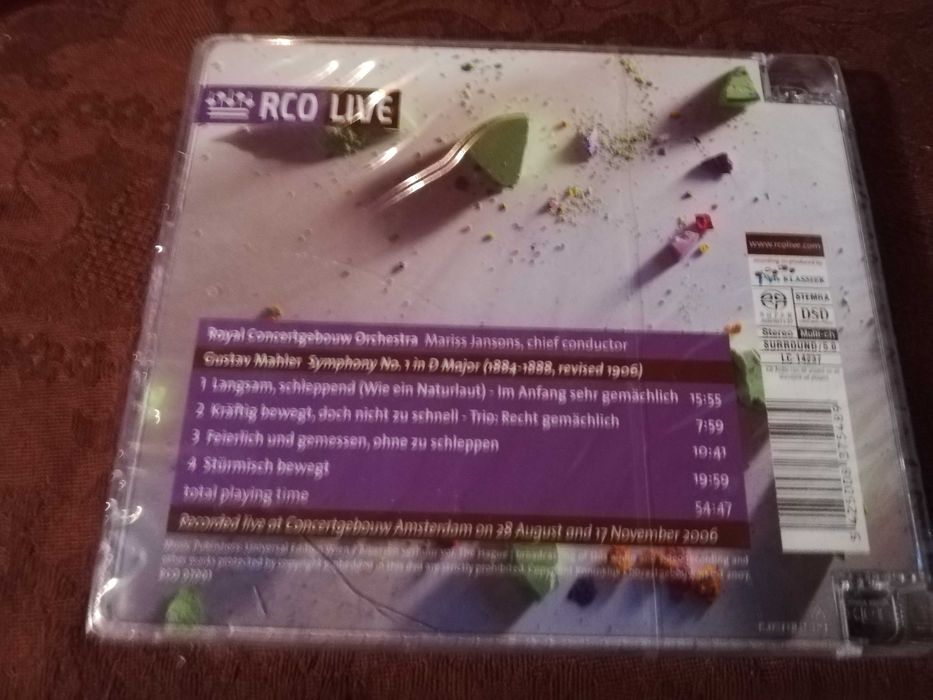 Royal Concertgebouw Orkiestra. Mahler Symphony no. 1. LIVE.