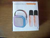 Głośnik Bluetooth zestaw rgb Karaoke K12 i 2 mikrofony