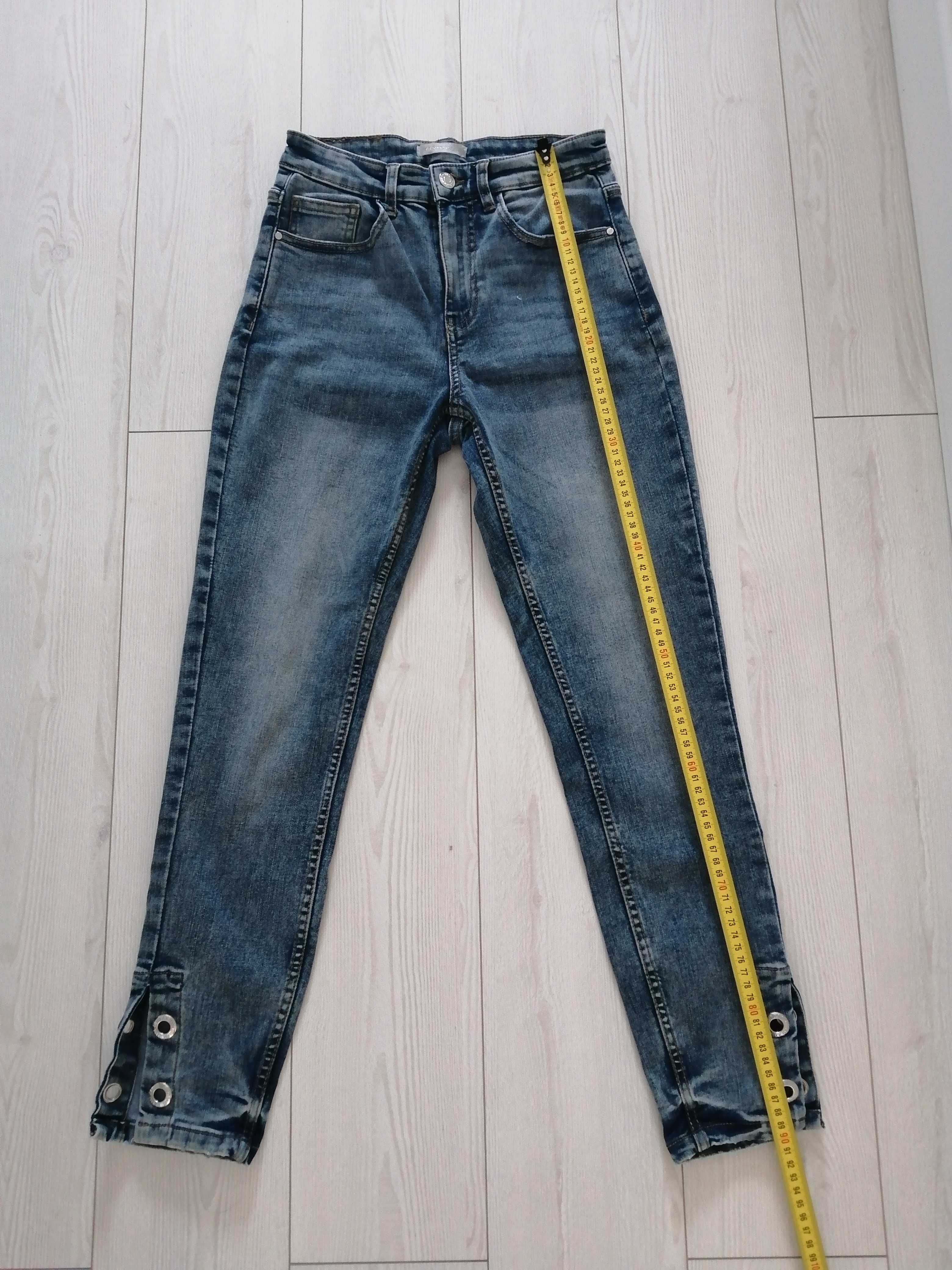 Nowe spodnie jeansy Diverse rozm 36 skinny wysoki stan krótsza nogawka
