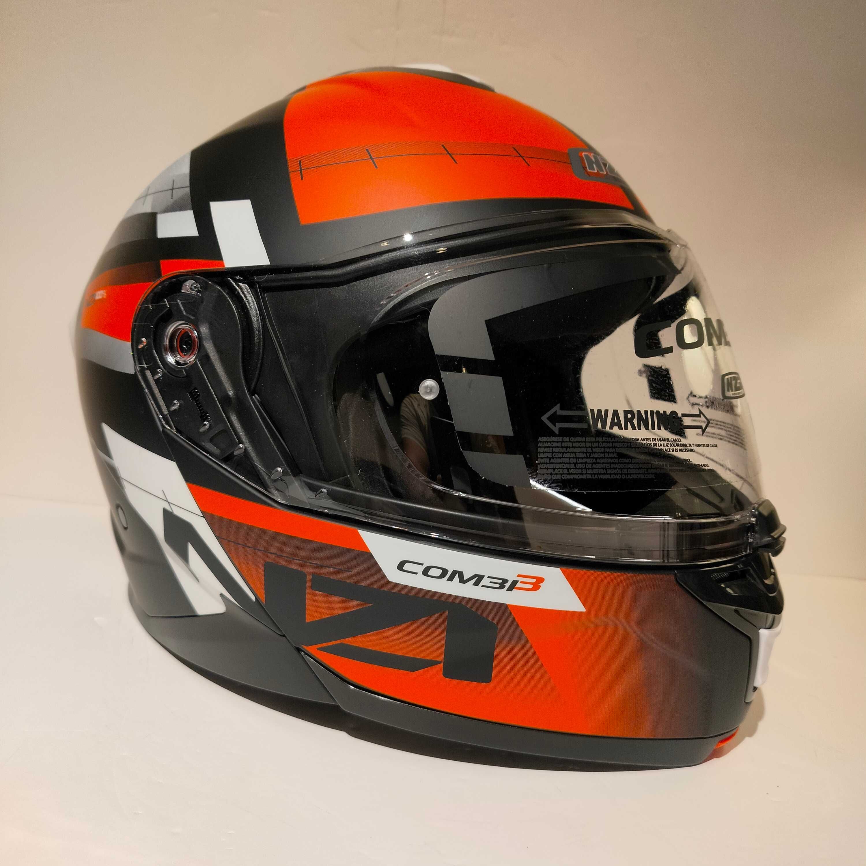 Capacete modular NZi dupla-homolacao ECE.R22.06 + PJ mota scooter Novo