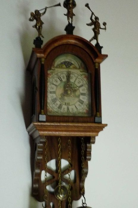 WYPRZEDAŻ PRZEPROWADZKA stary zegar wagowy dębowa skrzynia