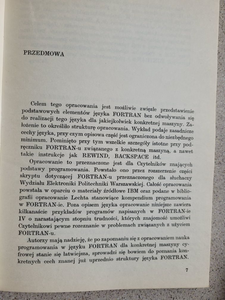 J.Bańkowski,K.Fiałkowski Programowanie w jęz.Fortran 1972 PWN