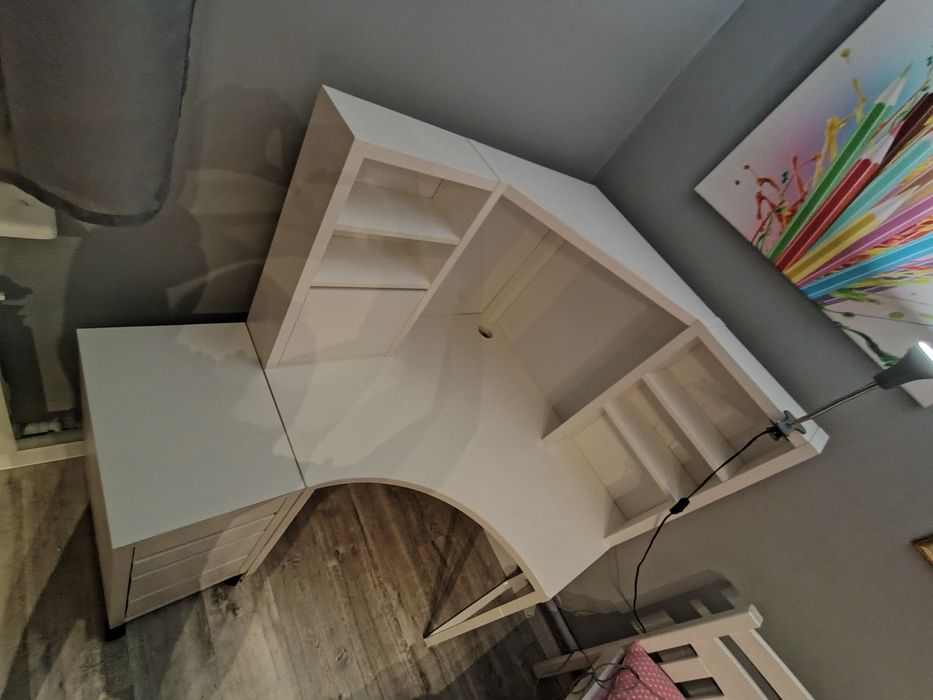 Biurko narożne Ikea Mickey plus komoda