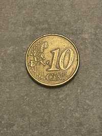 10 euro cent centów moneta kolekcjonerska espana cervantes