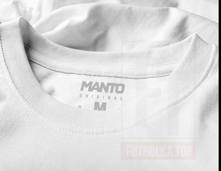Футболка MANTO SOCIETY чорна, біла.