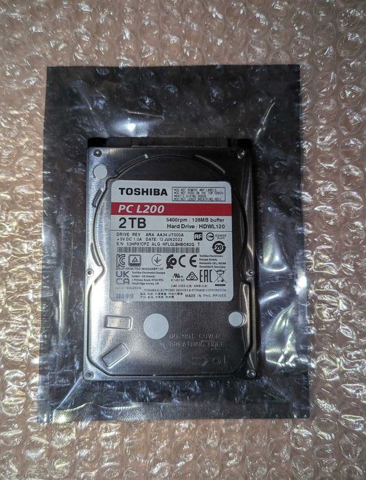 HDD Toshiba L200 2TB (HDWL120UZSVA) 2.5" SATA III