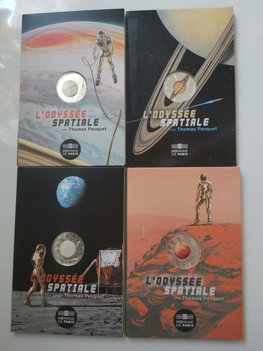 Moedas prata 333° planetas - Jupiter, Saturno, Marte e Lua